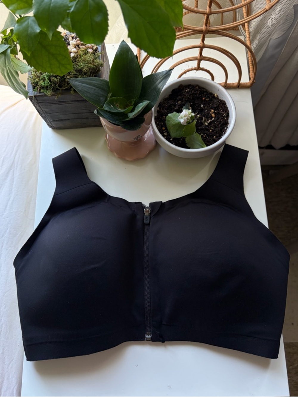 Lululemon Front-Zip Black Sports Bra